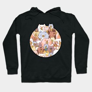 Cats pizza party Hoodie